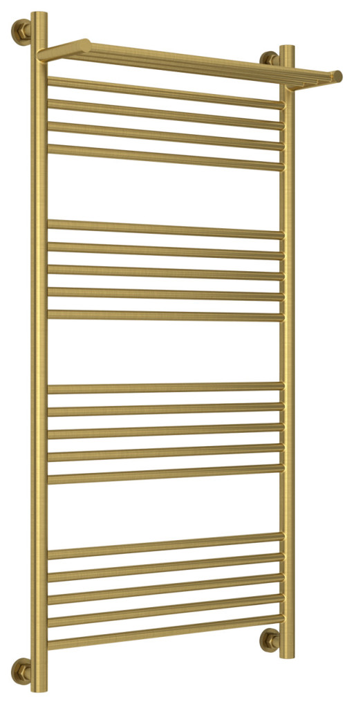 Полотенцесушитель водяной Сунержа Богема с полкой+ 1200х600 Состаренная латунь