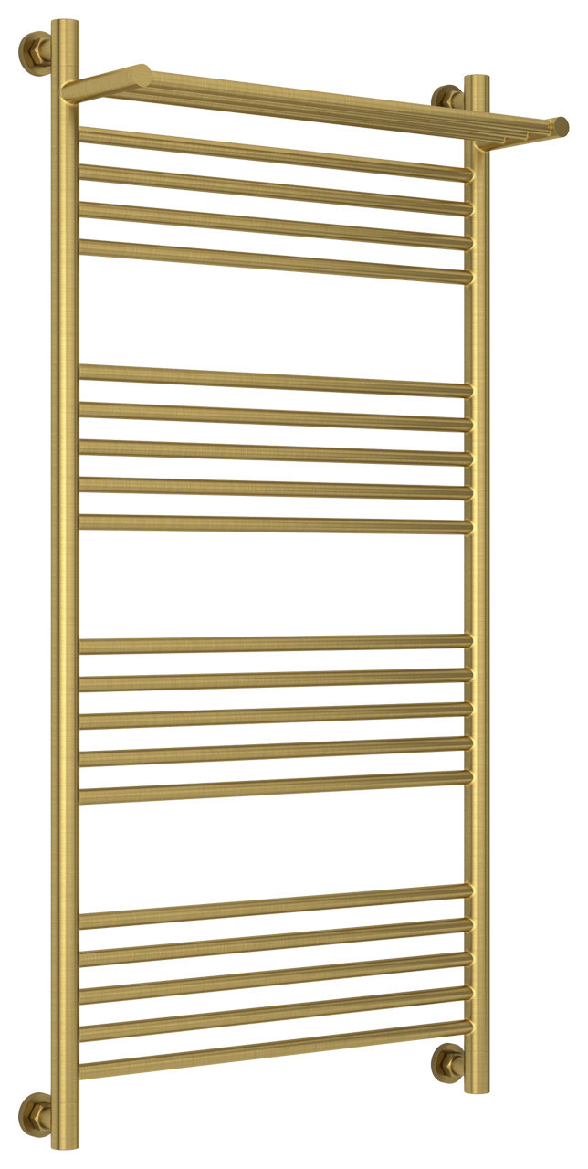 Полотенцесушитель водяной Сунержа Богема с полкой+ 1200х600 Состаренная латунь