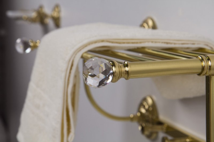 Полотенцедержатель с крючками подвесной, 58,5х27 см ART&MAX AM-2032-Br-C