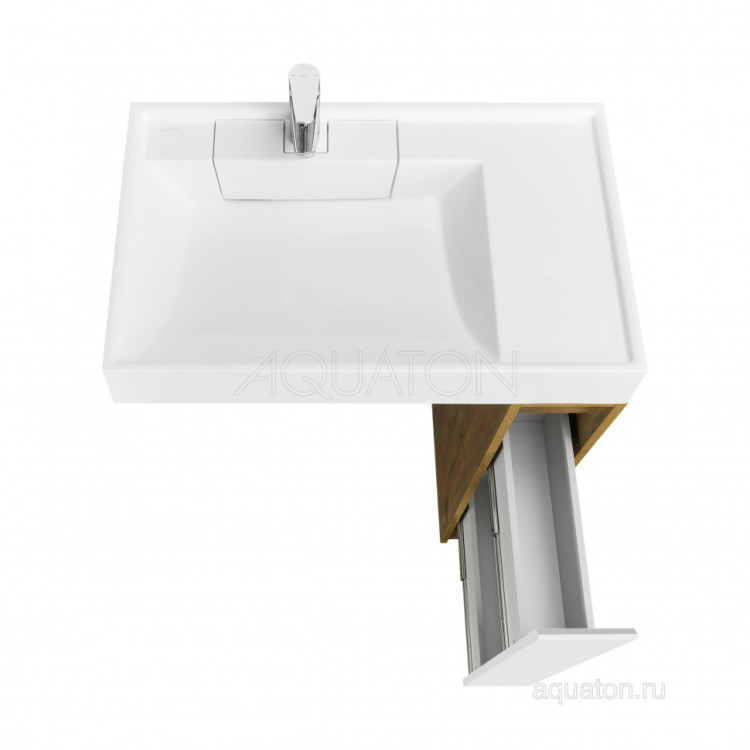 Тумба под раковину AQUATON Лондри 20 Дуб Рустикальный без фасада 1A267101LHDR0