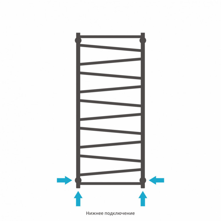 Полотенцесушитель водяной Сунержа Сирокко 1200х500 Матовое золото