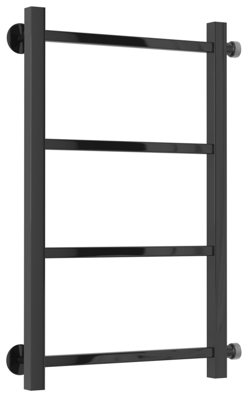 Полотенцесушитель водяной Стилье Версия-КБ 600х400 (4) П 20х20 Чёрный
