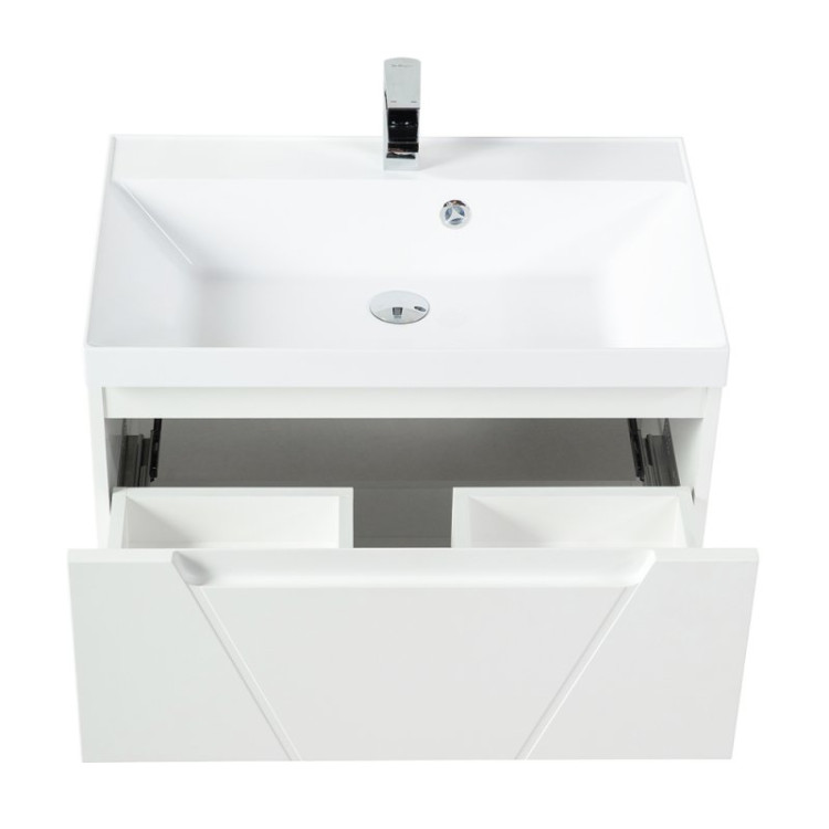 База под раковину подвесная с двумя выкатными ящиками 700x450x570 BelBagno VITTORIA-700-2C-SO-TB-P