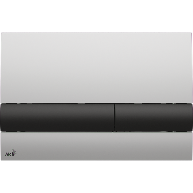 Кнопка управления для скрытых систем инсталляции, xром-мат/черный Alcadrain M1712-8