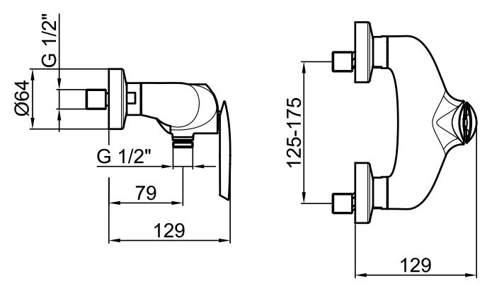 Смеситель для душа Webert Aria AI870102