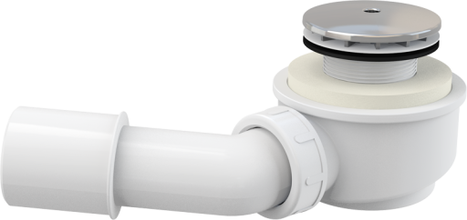 Сниженный сифон для душевого поддона, хром Alcadrain A471CR-50