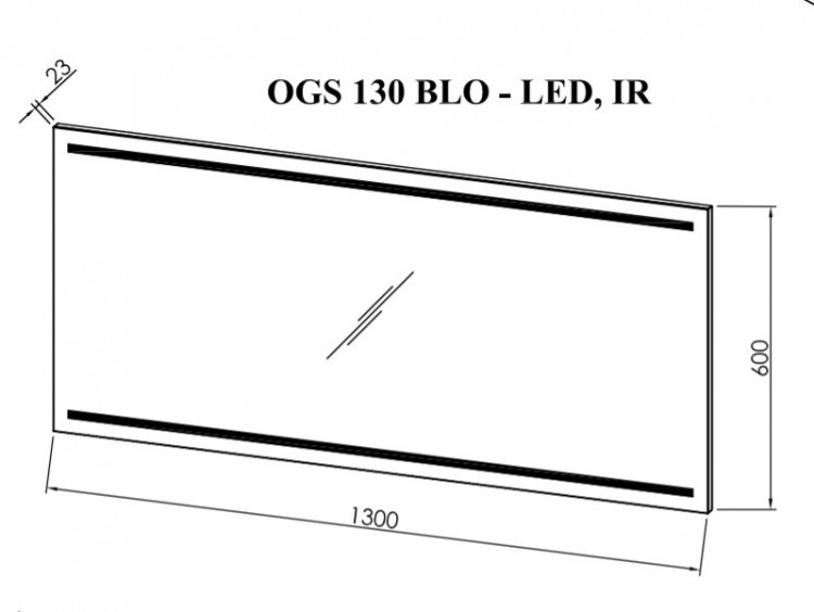Зеркало Kolpa San Santino 130