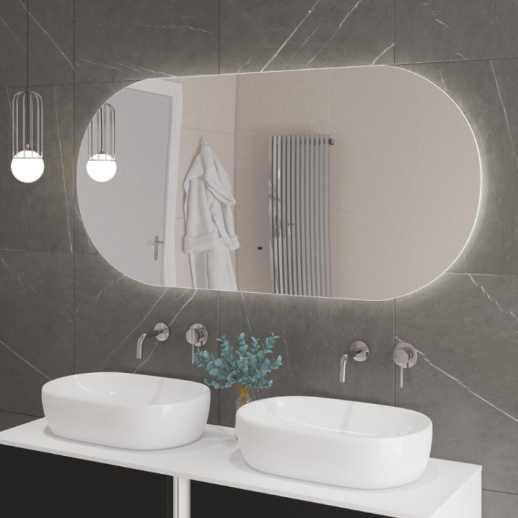 Зеркало с контурной подсветкой и датчиком движения , 12V, 220-240V Cezares CZR-SPC-VAGUE-1000-700-MOV