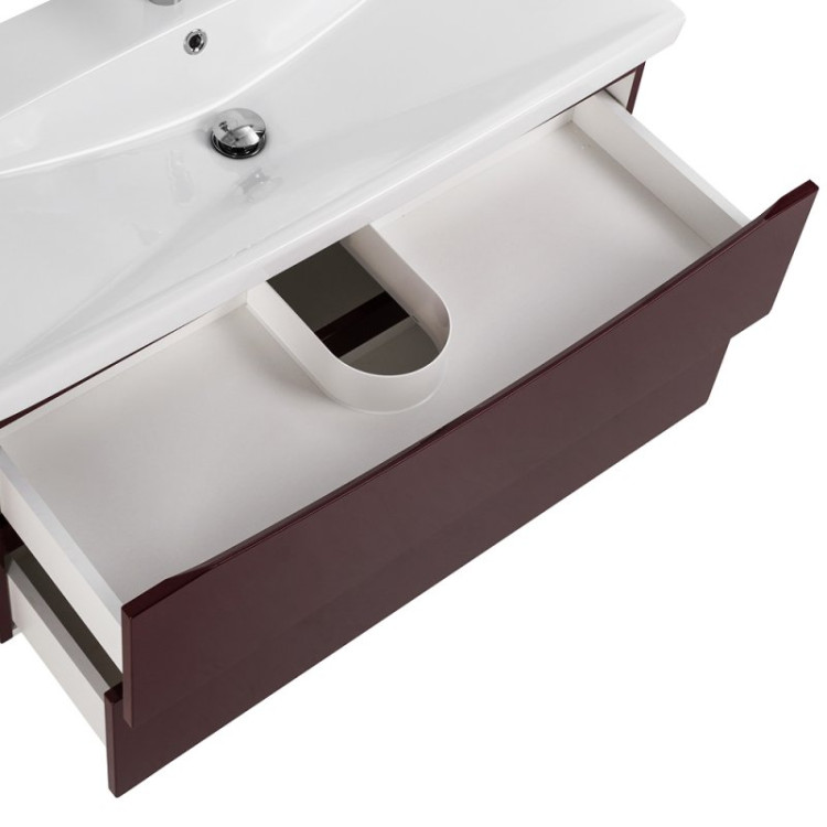 База под раковину подвесная с двумя выкатными ящиками, 868x440x500 BelBagno MARINO-CER-900-2C-SO-RNG-P