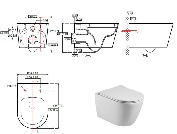 Комплект унитаз + инсталляция Aquatek SET AQUATEK БЕТТА KDI18