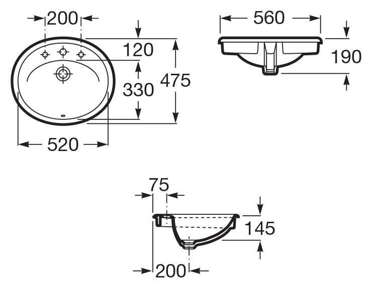 Раковина Roca Java 50 327863000