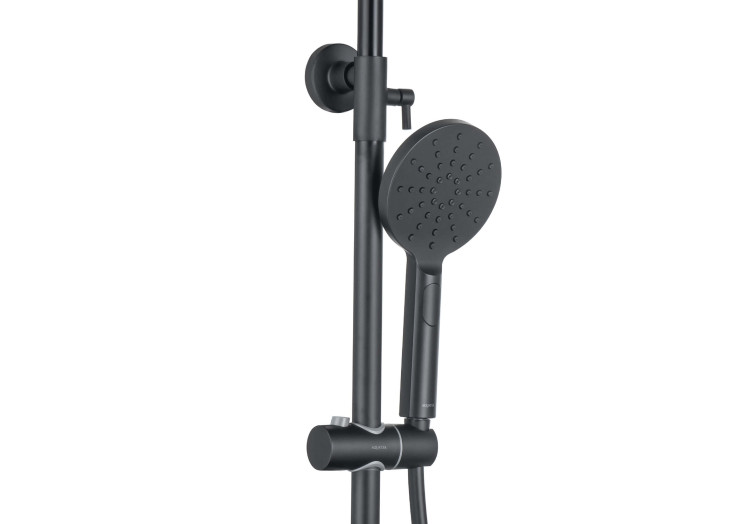 Душевая система 3jet 250мм Aquatek, матовый черный AQ2040MB