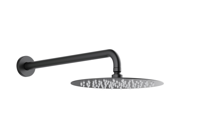 Set 4 в 1 душевой комплект Aquatek, матовый черный AQ1173MB БЕТТА