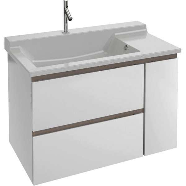 Тумба под раковину Jacob Delafon Soprano 96 подвесная 3 ящика