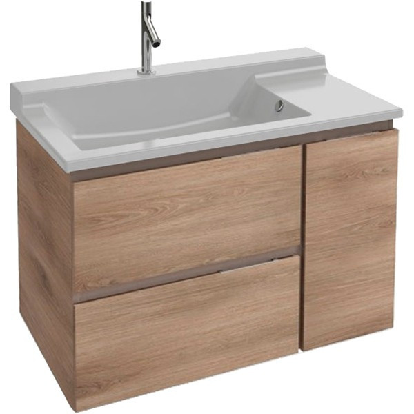 Тумба под раковину Jacob Delafon Soprano 96 подвесная 3 ящика