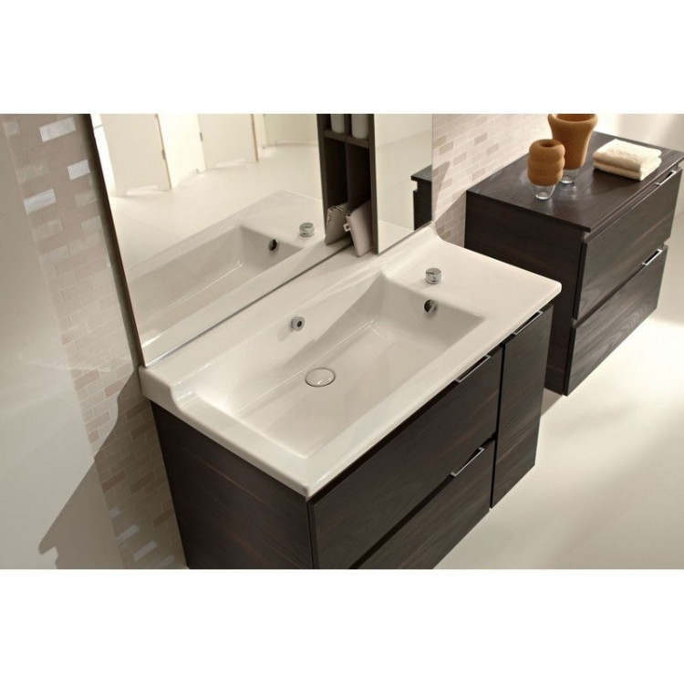 Тумба под раковину Jacob Delafon Soprano 96 подвесная 3 ящика