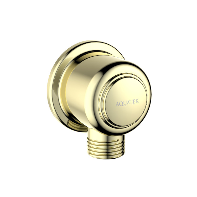 Шланговое подсоединение Aquatek, полир. золото AQ2461PG КЛАССИК