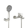 Смеситель для ванны и душа в комплекте с ручным душем, шлангом и держателем Cezares STYLUS-VD-IN
