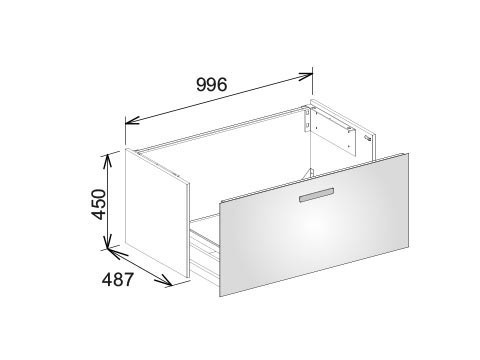 Тумба под раковину Keuco Royal Universe 32770 210000