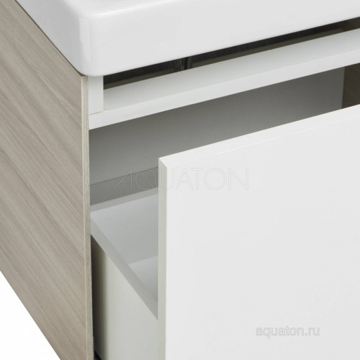 Тумба под раковину Aquaton Асти 55 белый/ясень шимо 1A263101AXD70