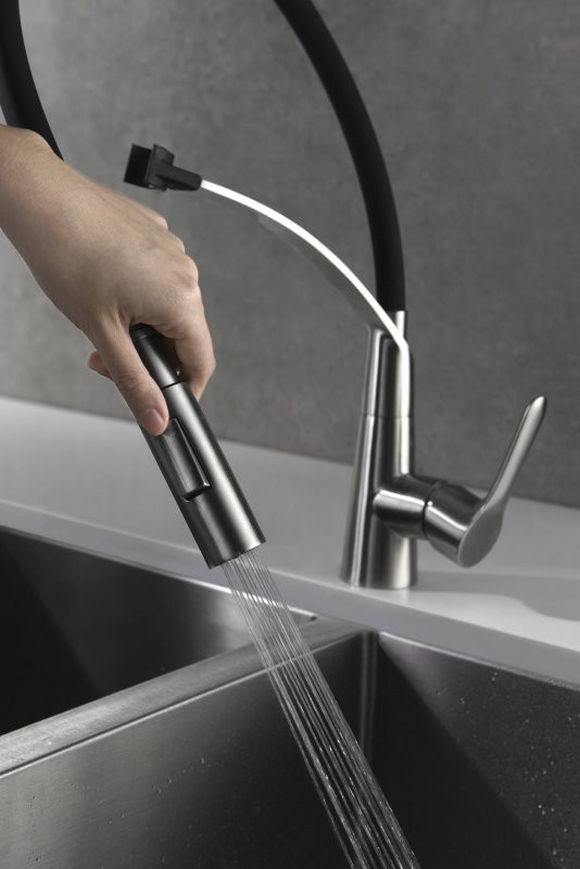 Смеситель для кухни двухрежимный BelBagno BB-LAM36-IN