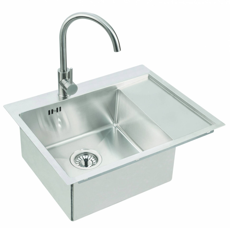 Мойка QUARTO 20 BRS-90 615х480 в комплекте с сифоном 1130551,