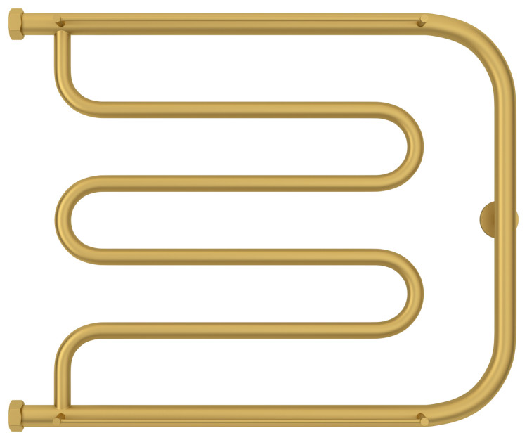 Полотенцесушитель водяной Сунержа Лира 2 полки+ 500х650 Матовое золото