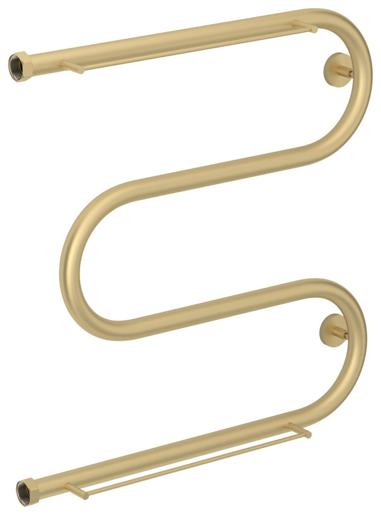 Полотенцесушитель водяной Сунержа М-образный 2 полки+ 600х600 Матовая шампань