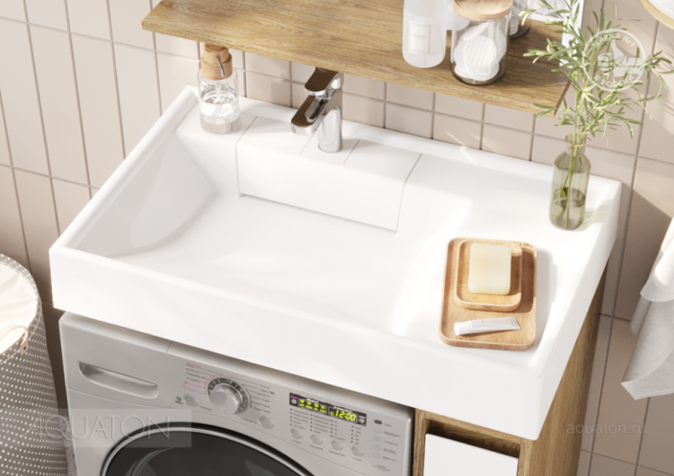 Тумба под раковину AQUATON Лондри 20 Дуб Кантри без фасада 1A267101LHDY0