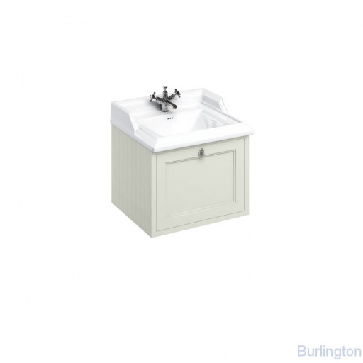 Тумба с раковиной, с выдвижным ящиком, цвет песочный [FW1S + B15 1TH]