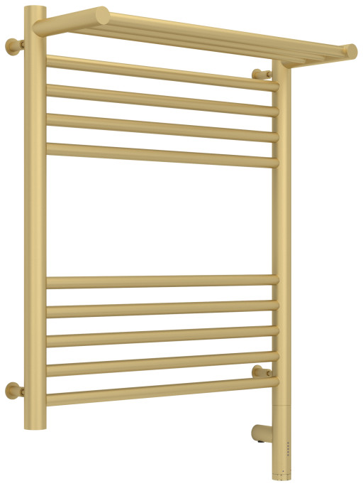 Полотенцесушитель электрический Сунержа Богема с полкой 3.0 600х500 / МЭМ правый Матовая шампань