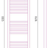 Полотенцесушитель электрический Сунержа Богема 2.0 прямая 1200х300 МЭМ правый Без покрытия