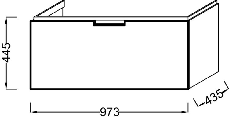 Мебель для раковины 100 см Jacob Delafon REVE EB1132-442