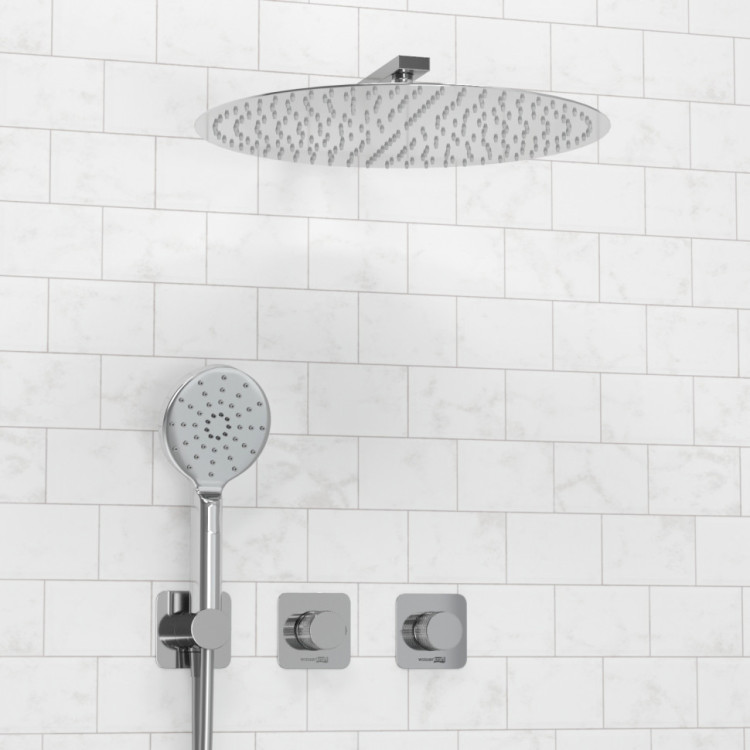 WasserKRAFT A4651.293.090.117.271.087.127 Встраиваемый комплект для душа с верхней душевой насадкой и лейкой