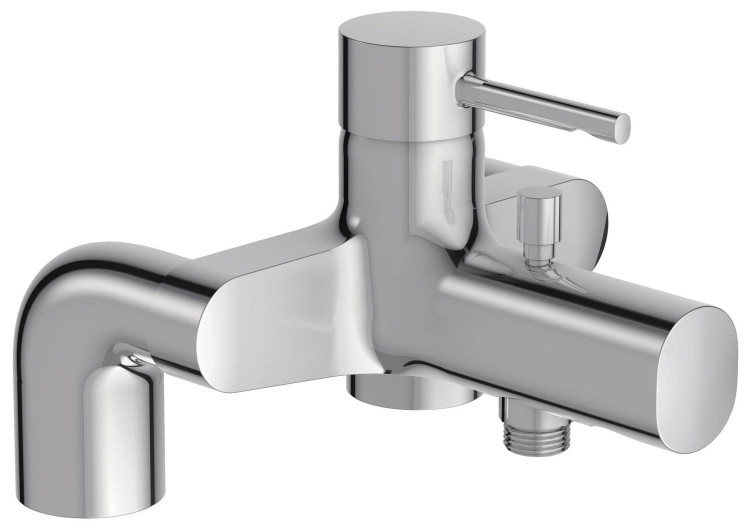 Однорычажный смеситель для ванны/душа, устанавливаемый на деку Jacob Delafon CUFF E37043-CP