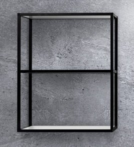 Двухъярусная подвесная металлическая полка,30x30x80 Cezares CADRO-30/30/80-2C-SO-MET-ST