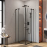 Душевой уголок SLIDER-A-2 Cezares SLIDER-A-2-80/90-GRIGIO-NERO