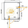 Душевой уголок SLIDER-A-2 Cezares SLIDER-A-2-80/90-GRIGIO-NERO