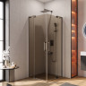Душевой уголок SLIDER-A-2 Cezares SLIDER-A-2-80/90-GRIGIO-NERO