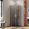 Душевой уголок SLIDER-A-2 Cezares SLIDER-A-2-80/90-GRIGIO-NERO