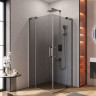 Душевой уголок SLIDER-A-2 Cezares SLIDER-A-2-80/90-GRIGIO-NERO