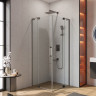 Душевой уголок SLIDER-A-2 Cezares SLIDER-A-2-80/90-GRIGIO-NERO