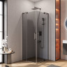 Душевой уголок SLIDER-A-2 Cezares SLIDER-A-2-80/90-GRIGIO-NERO
