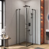 Душевой уголок SLIDER-A-2 Cezares SLIDER-A-2-80/90-GRIGIO-NERO