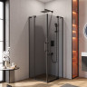 Душевой уголок SLIDER-A-2 Cezares SLIDER-A-2-80/90-GRIGIO-NERO