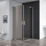 Душевой уголок SLIDER-A-2 Cezares SLIDER-A-2-80/90-GRIGIO-NERO