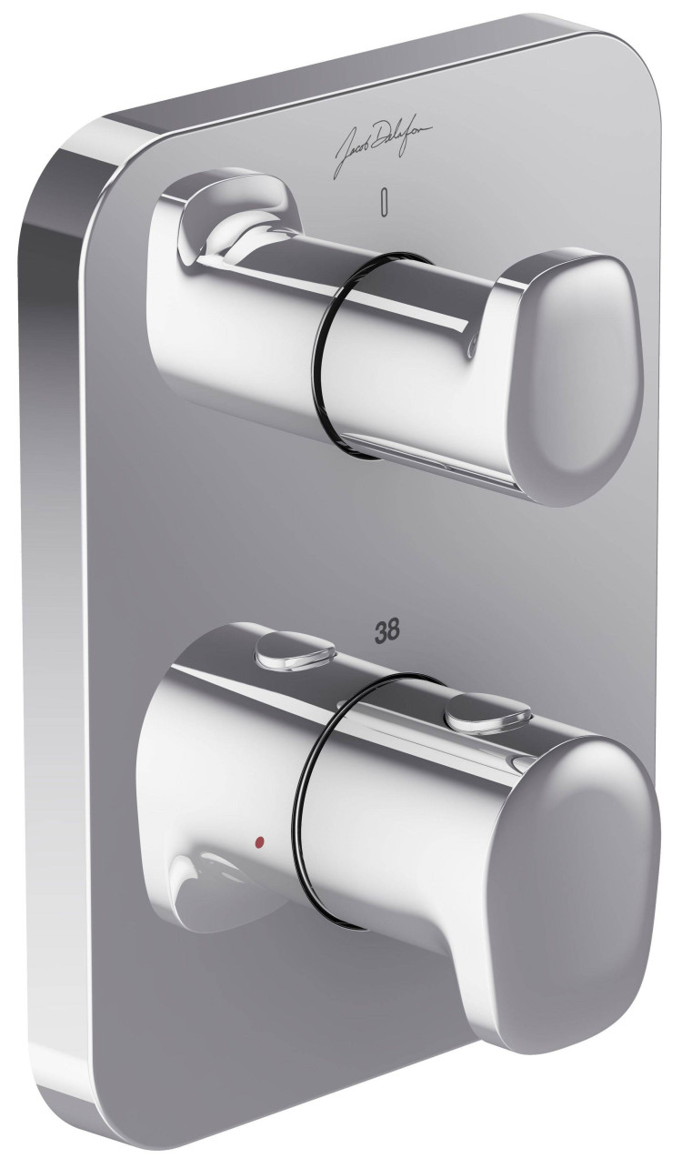 Термостатический смеситель с обратными клапанами, смешанный дизайн ручек Jacob Delafon MODULO E75385-CP
