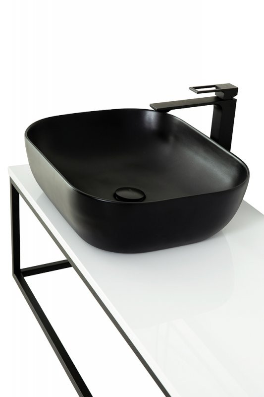 Столешница из МДФ, асимметричное правостороннее расположение отверстий для раковины и смесителя BelBagno EK-120-AS-BO-R