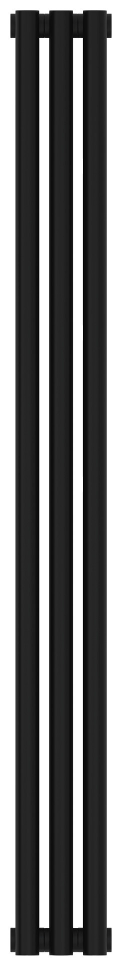 Отопительный радиатор Сунержа Эстет-1 1200х135 3 секции Матовый чёрный