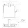 Держатель для туалетной бумаги Cezares SLIDER-PH-01